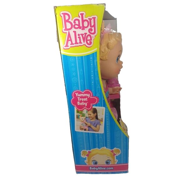 New Baby Alive Yummy Treat Baby Doll Ice Cream Cone 2012 Box Distressing - Picture 11 of 13